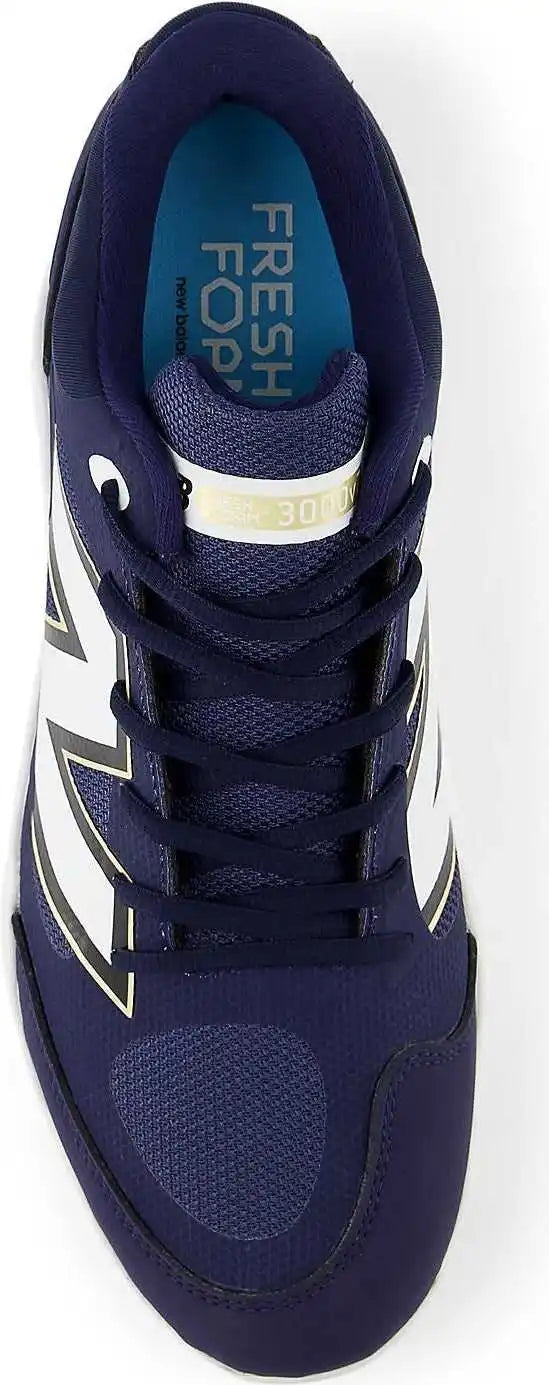 New Balance 3000v7 Fresh Foam x Molded Cleats - Navy White