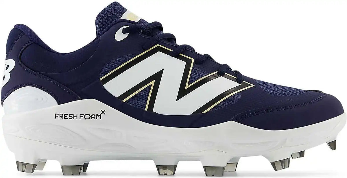 New Balance 3000v7 Fresh Foam x Molded Cleats - Navy White