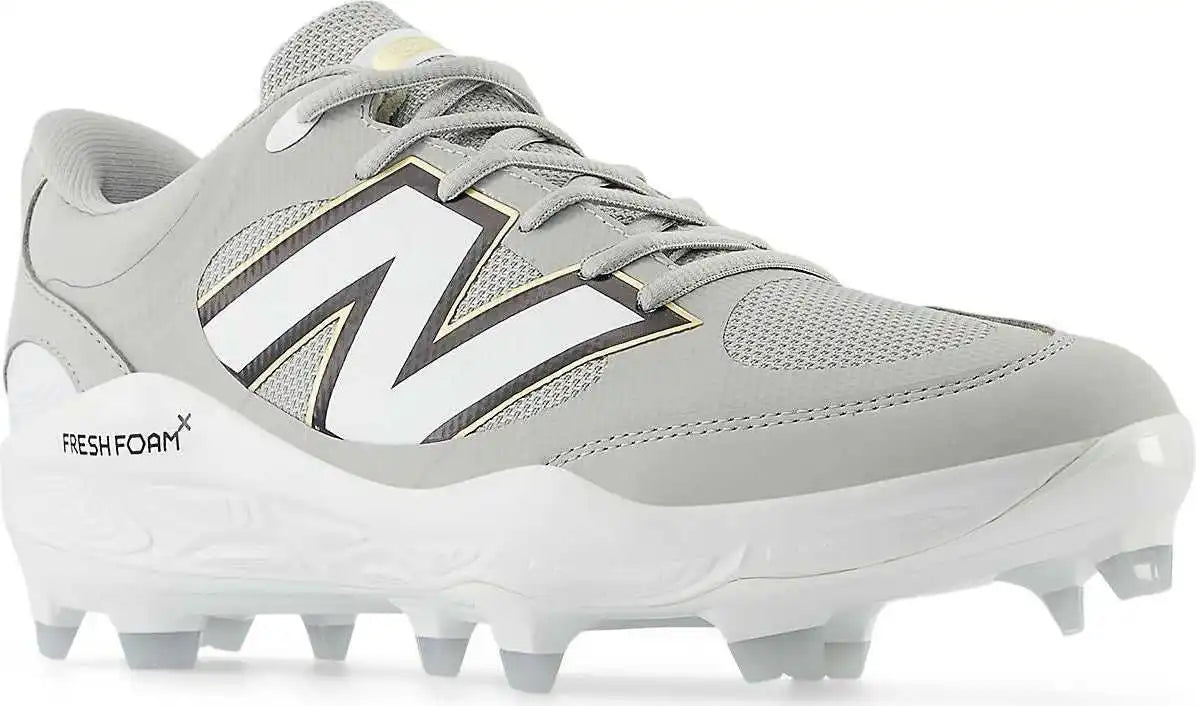 New Balance 3000v7 Fresh Foam x Molded Cleats - Raincloud White