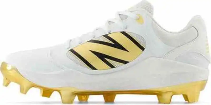 New Balance 3000v7 Fresh Foam x Molded Cleats - White Gold