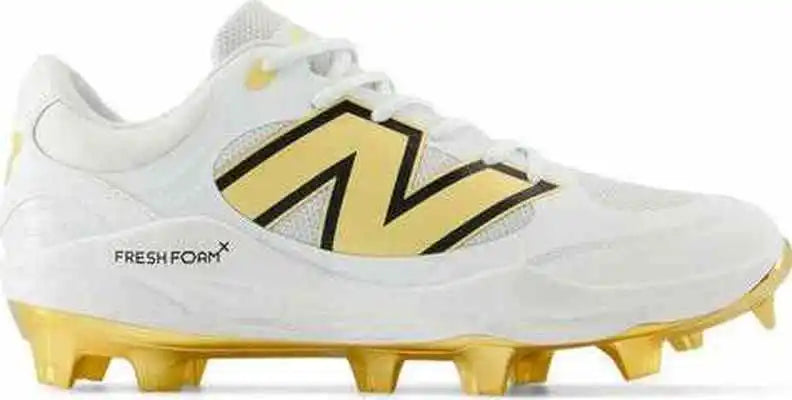 New Balance 3000v7 Fresh Foam x Molded Cleats - White Gold