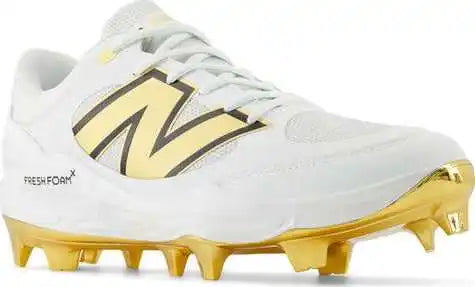 New Balance 3000v7 Fresh Foam x Molded Cleats - White Gold