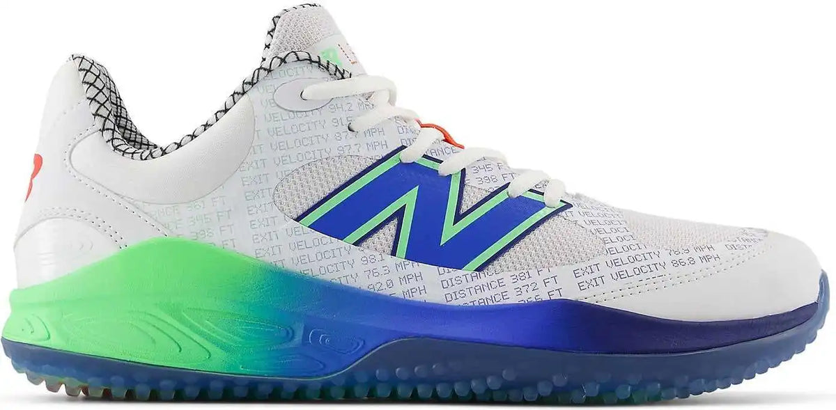 New Balance 3000v7 Turf-trainer Lab Work Shoe - White Electric Jade Bright Lapis