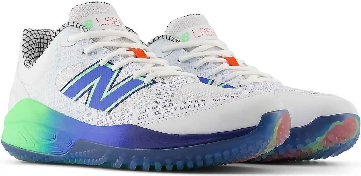 New Balance 3000v7 Turf-trainer Lab Work Shoe - White Electric Jade Bright Lapis