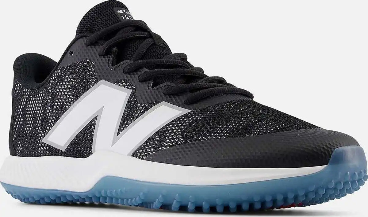 New Balance 4040v7 Fresh Foam Turf Baseball Shoe - Black White
