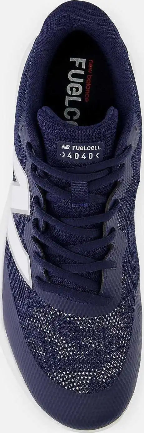 New Balance 4040v7 Fresh Foam Turf Baseball Shoe - Team Navy White