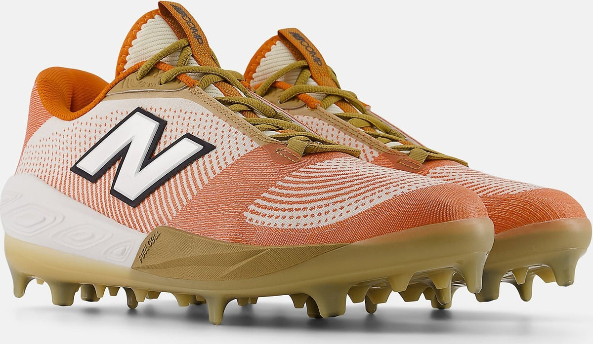 New Balance Compv4 Men’s Fuelcell Molded Baseball Cleats - Texas Orange Stucco