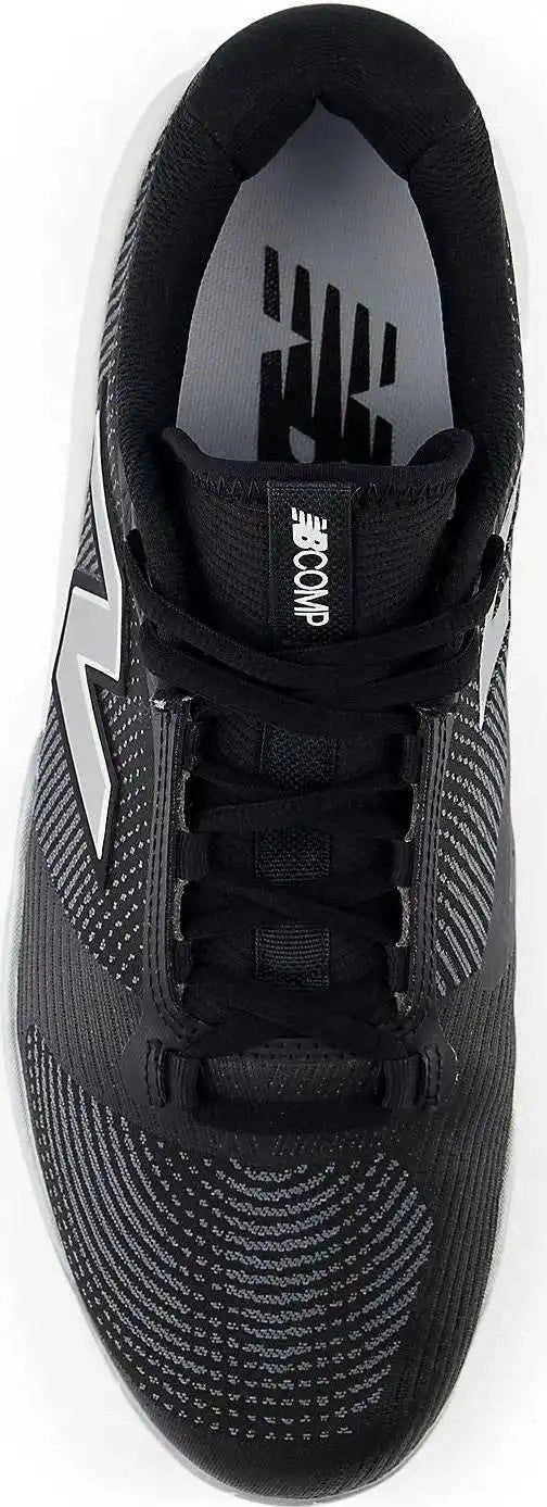 New Balance Fuelcell Compv4 Molded Baseball Cleat - Black White