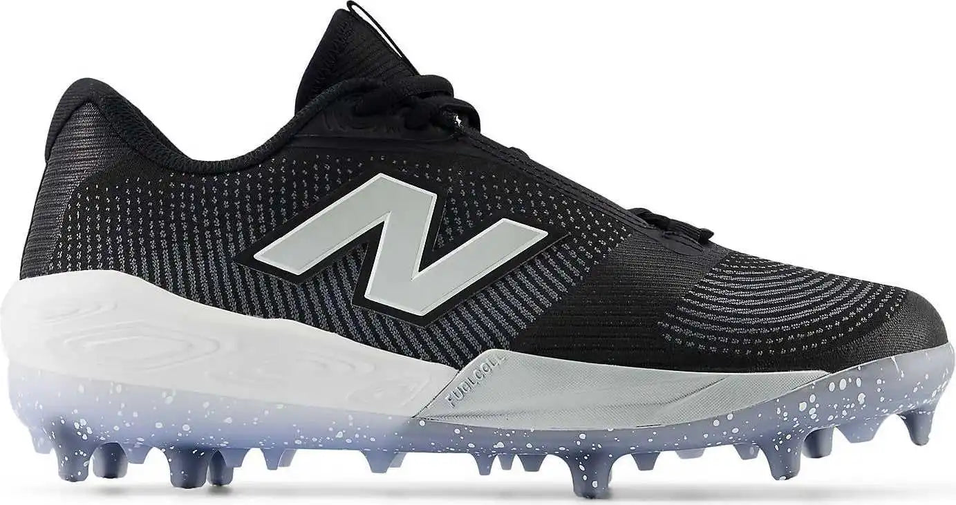 New Balance Fuelcell Compv4 Molded Baseball Cleat - Black White