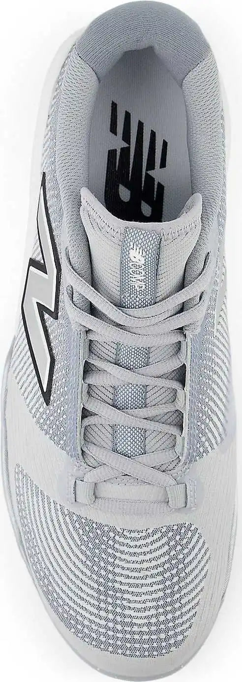 New Balance Fuelcell Compv4 Molded Baseball Cleat - Team Away Gray White