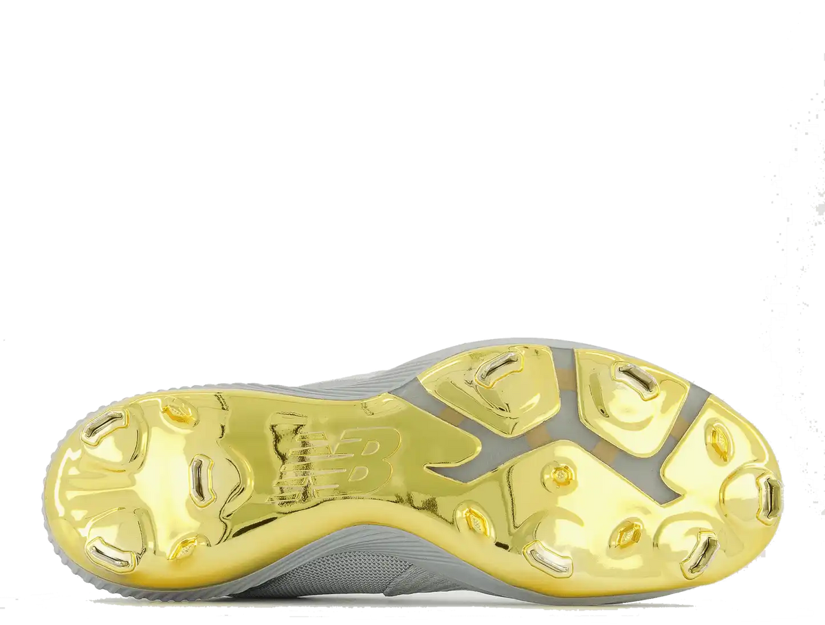 New Balance Fuelcell L4040v6 Low Cut Metal Cleat - Gray Gold