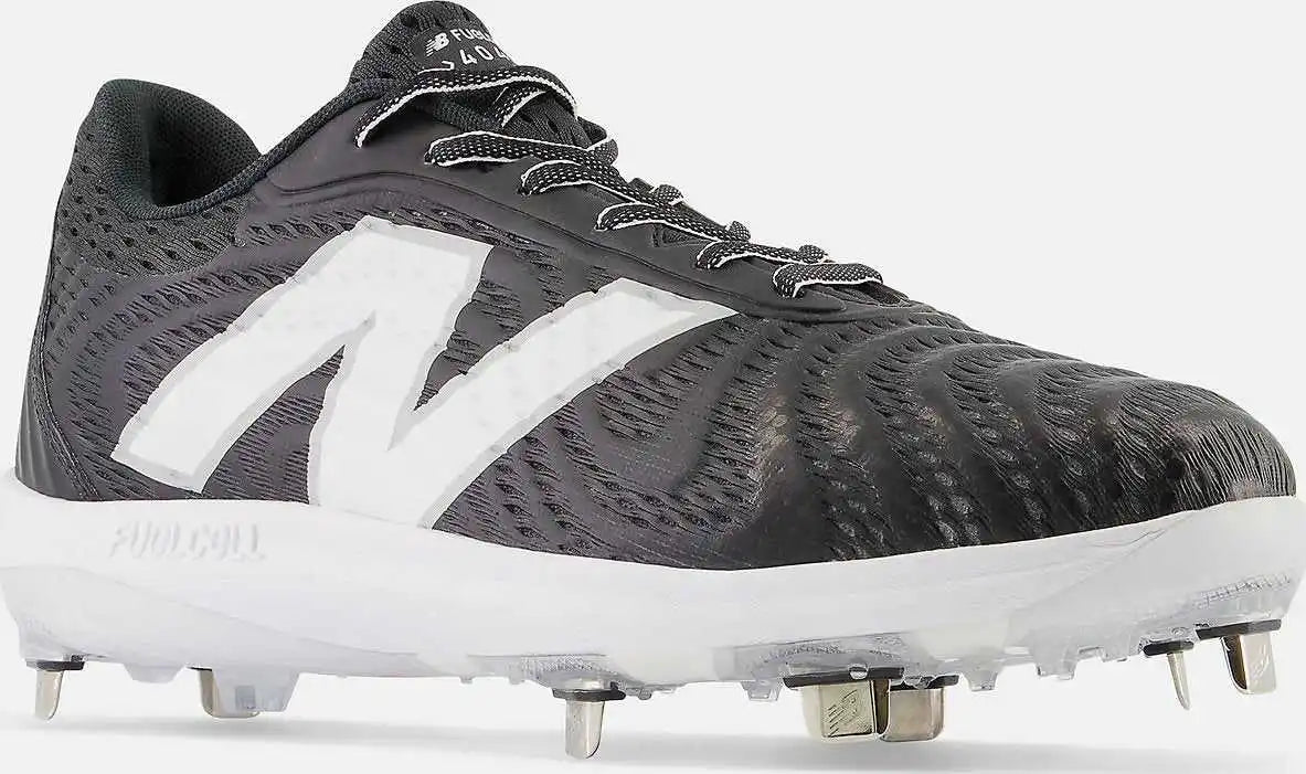 New Balance Fuelcell L4040v7 Low Cut Metal Cleat - Black White