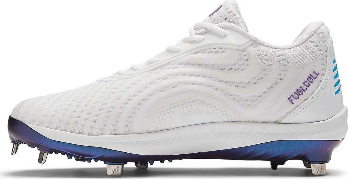 New Balance Fuelcell L4040v7 Unity of Sport Low Cut Metal Cleat - White Dusted Grape Water Cress