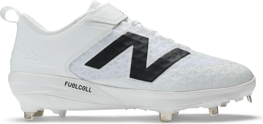 New Balance Fuelcell L4040v8 Low Cut Metal Cleat - White Black