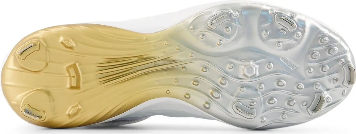 New Balance Fuelcell L4040v8 Low Cut Metal Cleat - White Gold