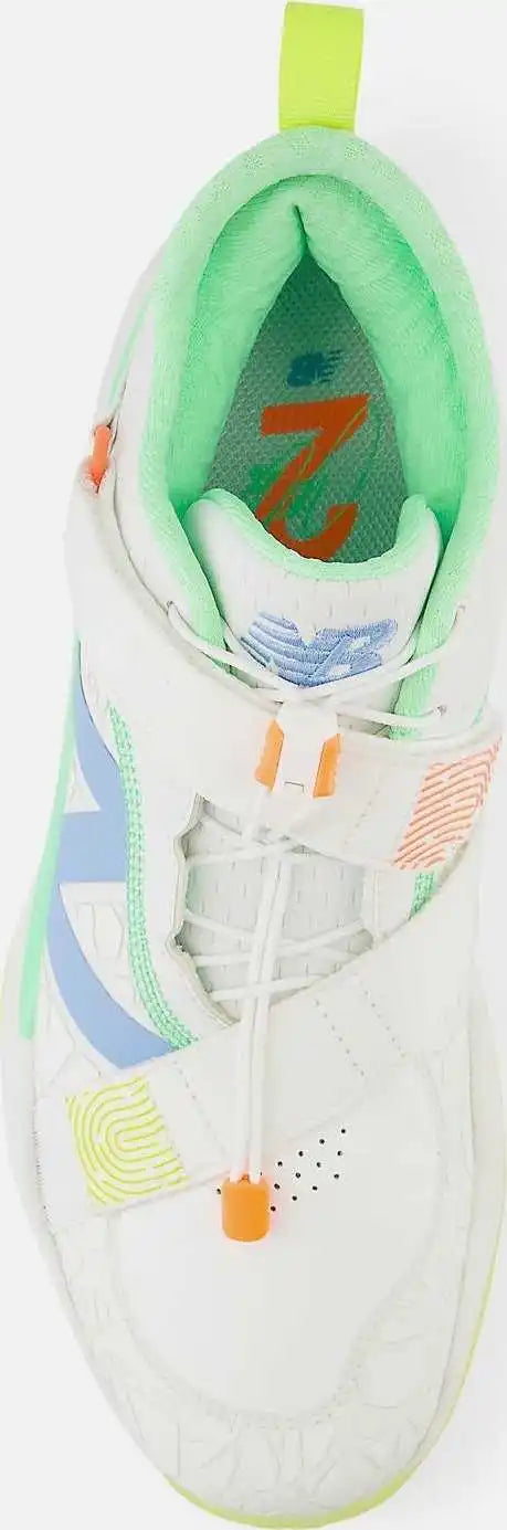 New Balance Fuelcell Lindor 2 Pre Game Turf Shoes - White Yellow Green