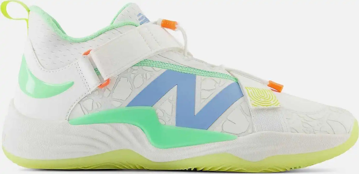 New Balance Fuelcell Lindor 2 Pre Game Turf Shoes - White Yellow Green