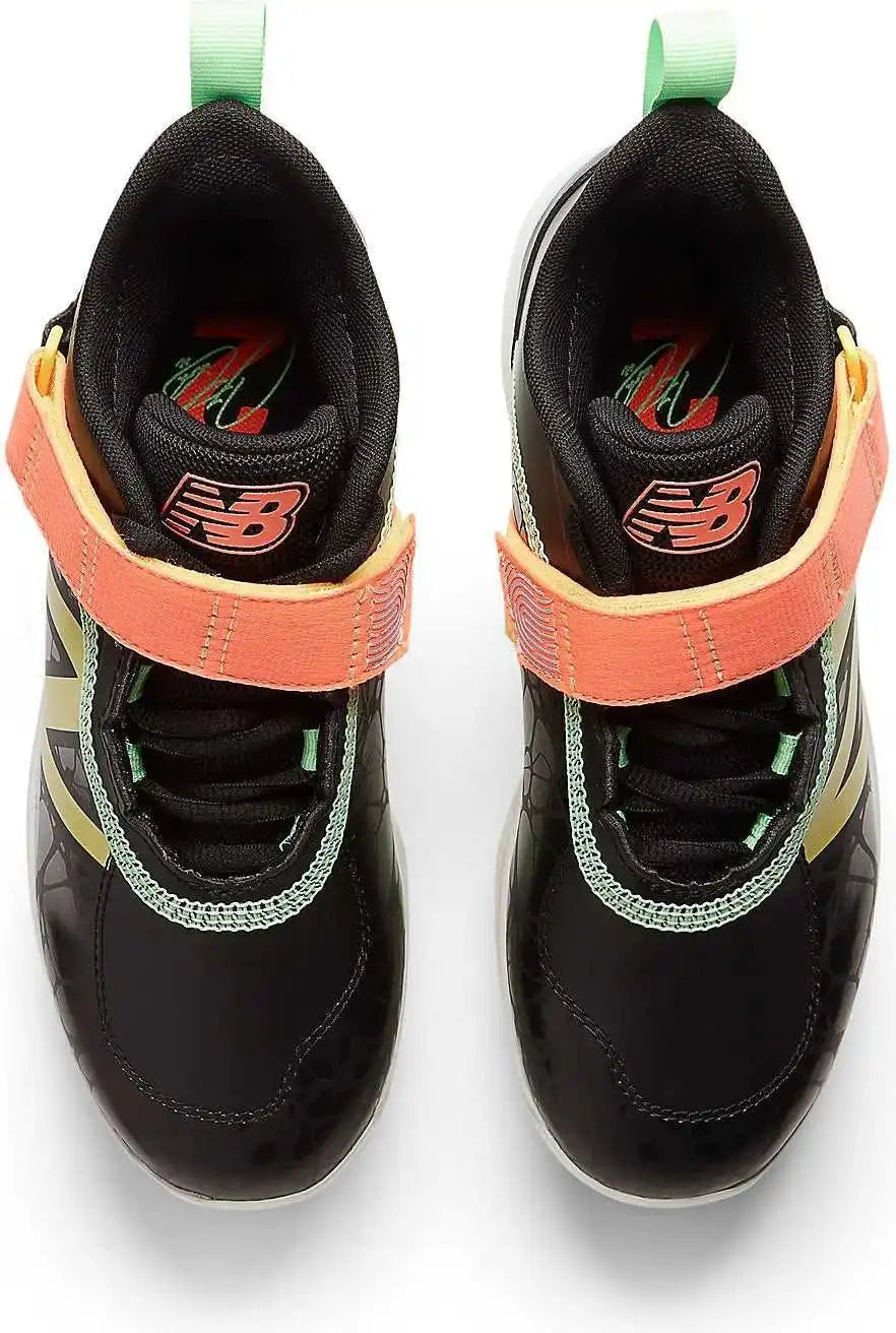 New Balance Fuelcell Lindor 2 Youth Baseball Cleats Black Neon Dragonfly