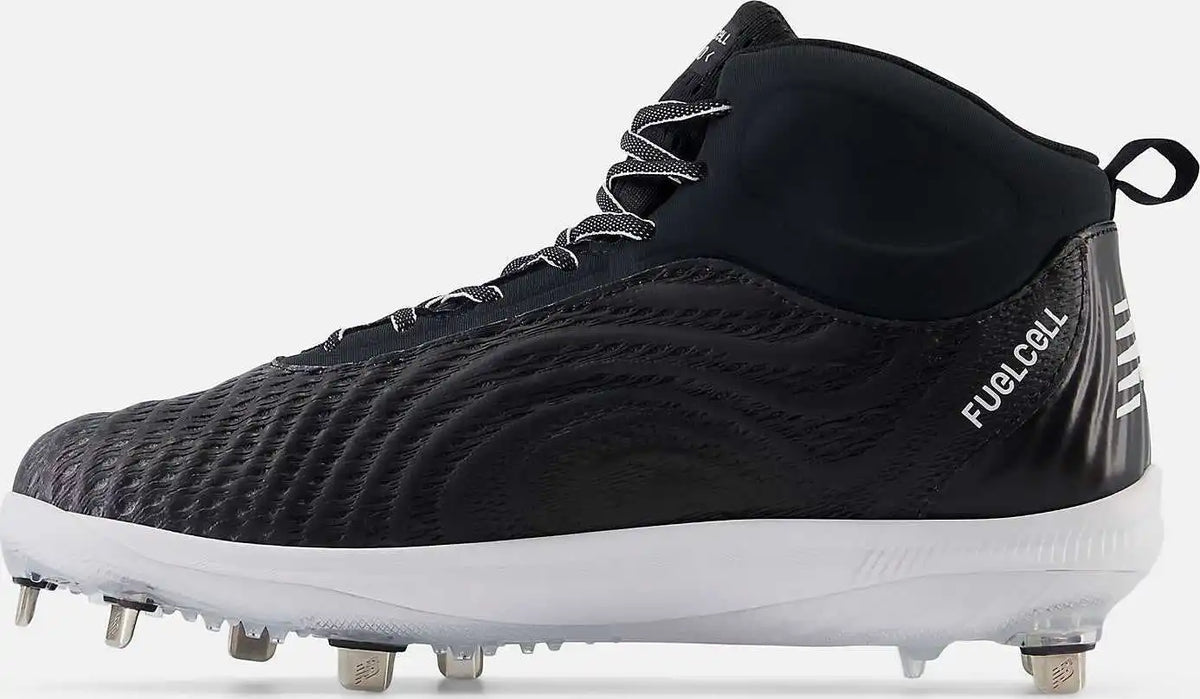 New Balance Fuelcell M4040v7 Mid Metal Cleats - Black White