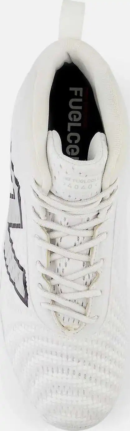 New Balance Fuelcell M4040v7 Mid Metal Cleats - White Raincloud