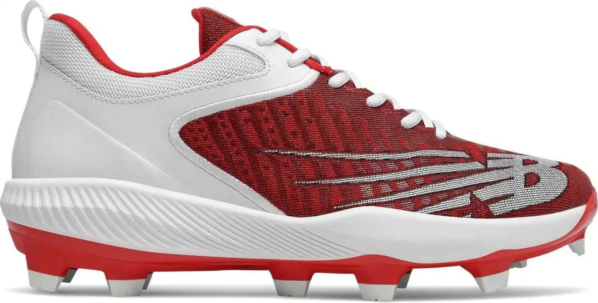 New Balance Fuelcell Pl4040v6 Low Molded Cleat - Team Red White