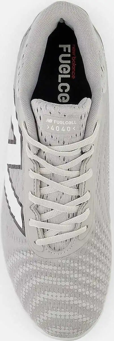New Balance Fuelcell Pl4040v7 Low Molded Cleat - Gray White