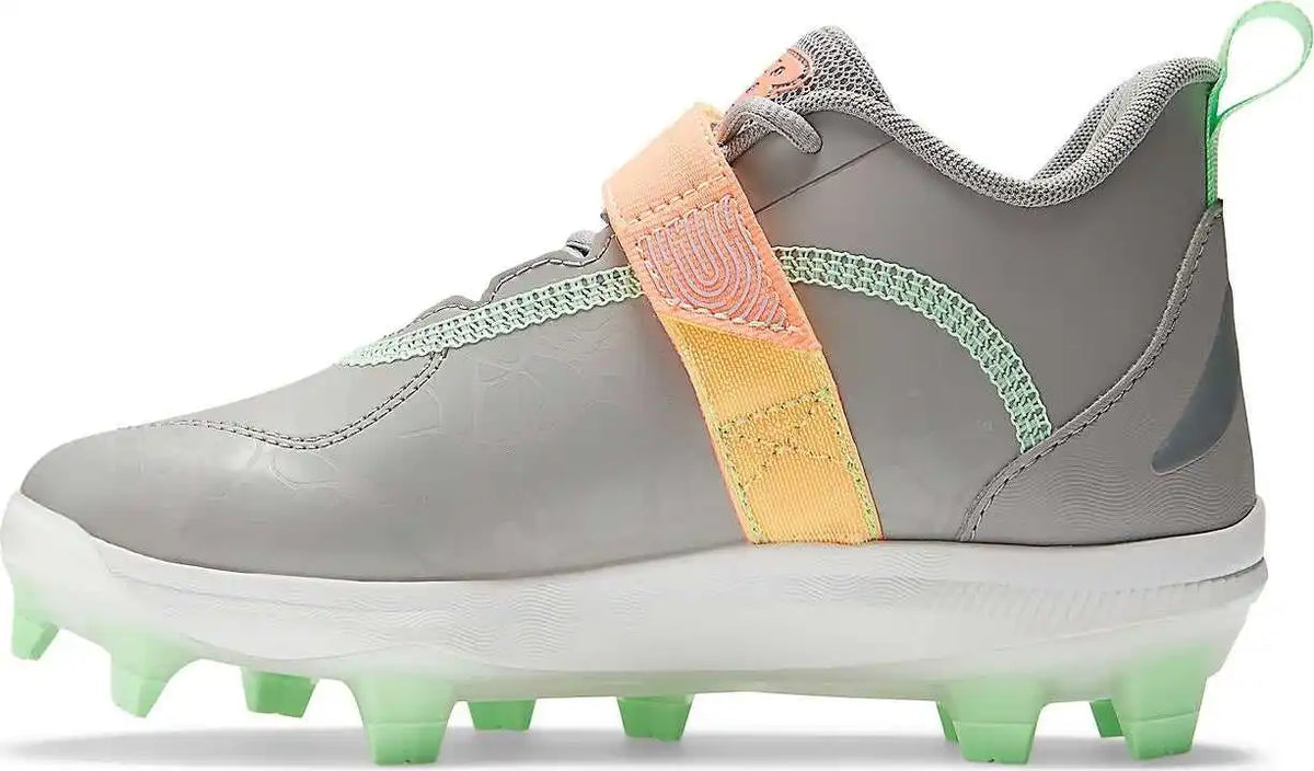 New Balance Jlindl Fuelcell Lindor 2 Youth Molded Cleats - Team Away Gray Noen Fragonfly