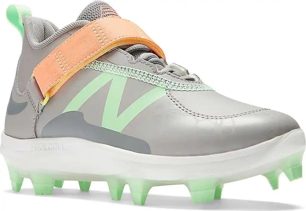 New Balance Jlindl Fuelcell Lindor 2 Youth Molded Cleats - Team Away Gray Noen Fragonfly