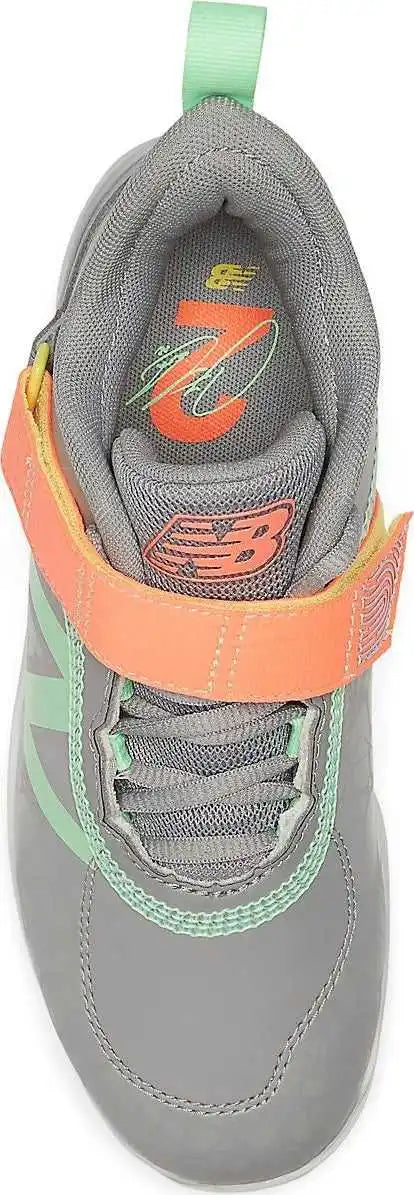 New Balance Jlindl Fuelcell Lindor 2 Youth Molded Cleats - Team Away Gray Noen Fragonfly