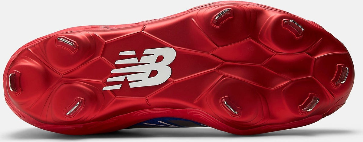 New Balance M3000v7 Men’s Fresh Foam x Metal Baseball Cleats - Royal Yellow Red