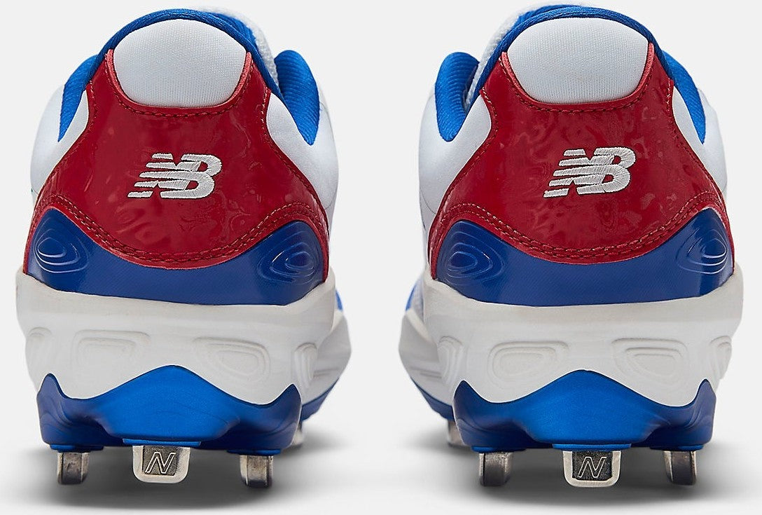 New Balance M3000v7 Men’s Fresh Foam x Metal Baseball Cleats - White Royal Red