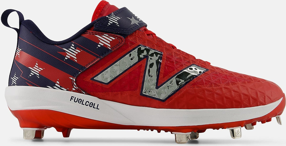 New Balance M4040v8 Men’s Fuelcell Metal Baseball Cleats - Red Navy Usa
