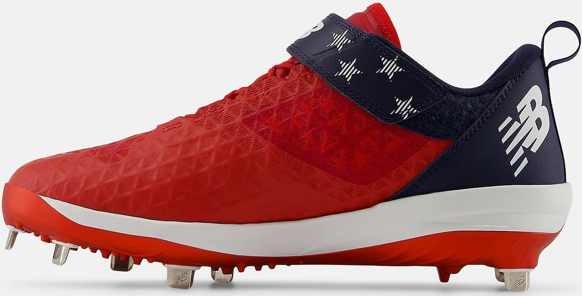 New Balance M4040v8 Men’s Fuelcell Metal Baseball Cleats - Red Navy Usa