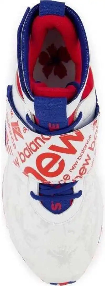 New Balance Men’s Lindor 1 Signature Baseball Turf Trainer - White Red Blue