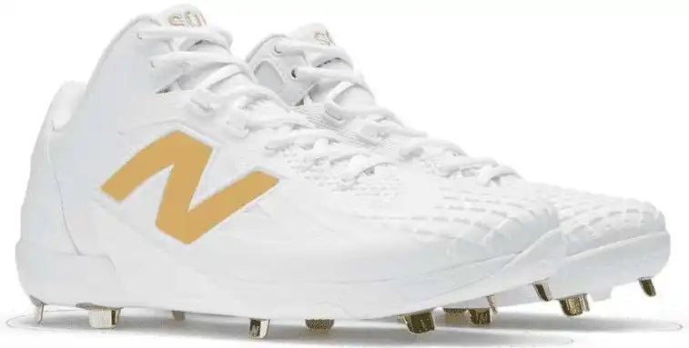 New Balance Mshowt1 Men’s Fuelcell Ohtani 1 Metal Cleat White Metalic Gold