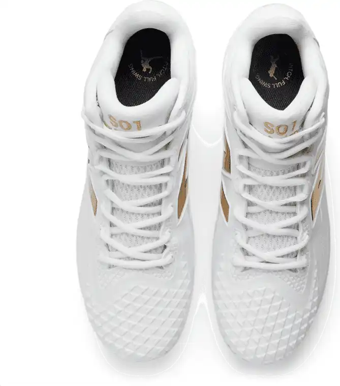 New Balance Mshowt1 Men’s Fuelcell Ohtani 1 Metal Cleat White Metalic Gold