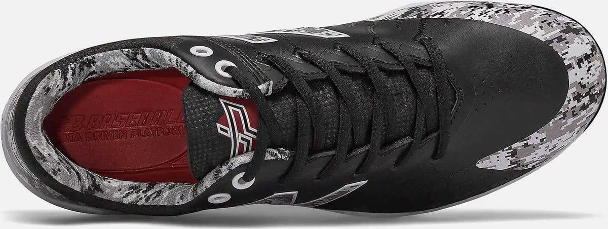 New Balance Pedroia L4040v5 Low Cut Metal Cleat - Black