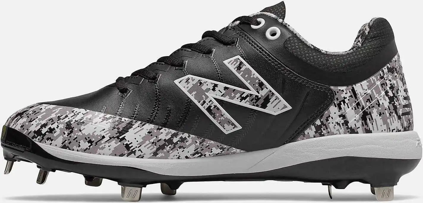 New Balance Pedroia L4040v5 Low Cut Metal Cleat - Black