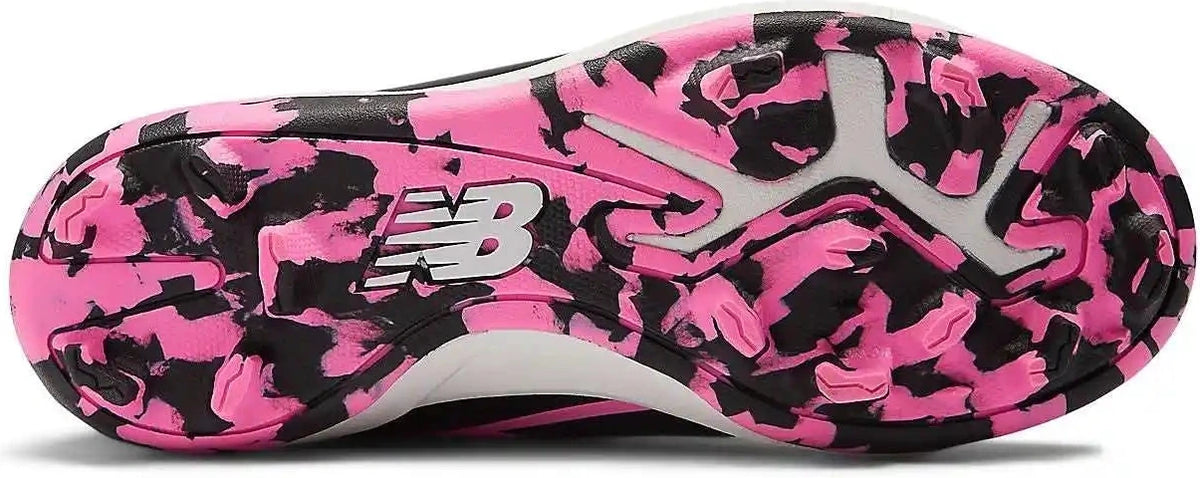 New Balance Sjrom Romero Duo Rubber Molded Girls Softball Cleats - Black Pink