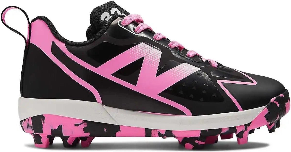 New Balance Sjrom Romero Duo Rubber Molded Girls Softball Cleats - Black Pink