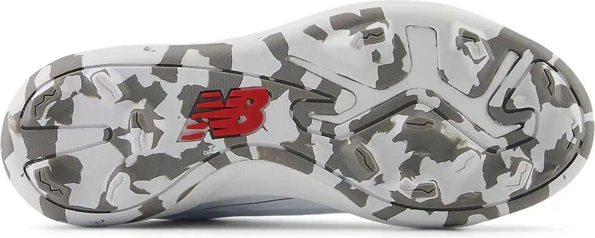 New Balance Sjrom Romero Duo Rubber Molded Girls Softball Cleats - White Silver