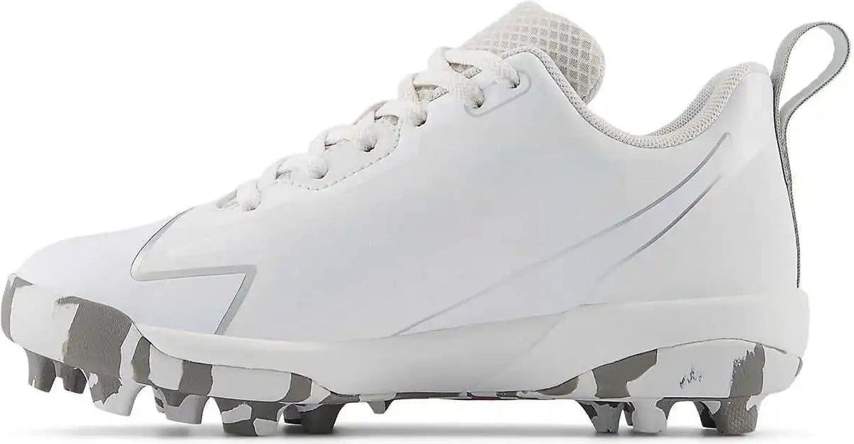 New Balance Sjrom Romero Duo Rubber Molded Girls Softball Cleats - White Silver