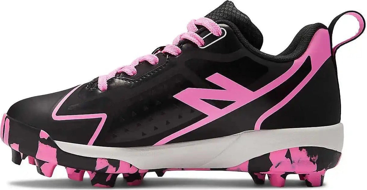 New Balance Sjrom Romero Duo Rubber Molded Girls Softball Cleats - Black Pink