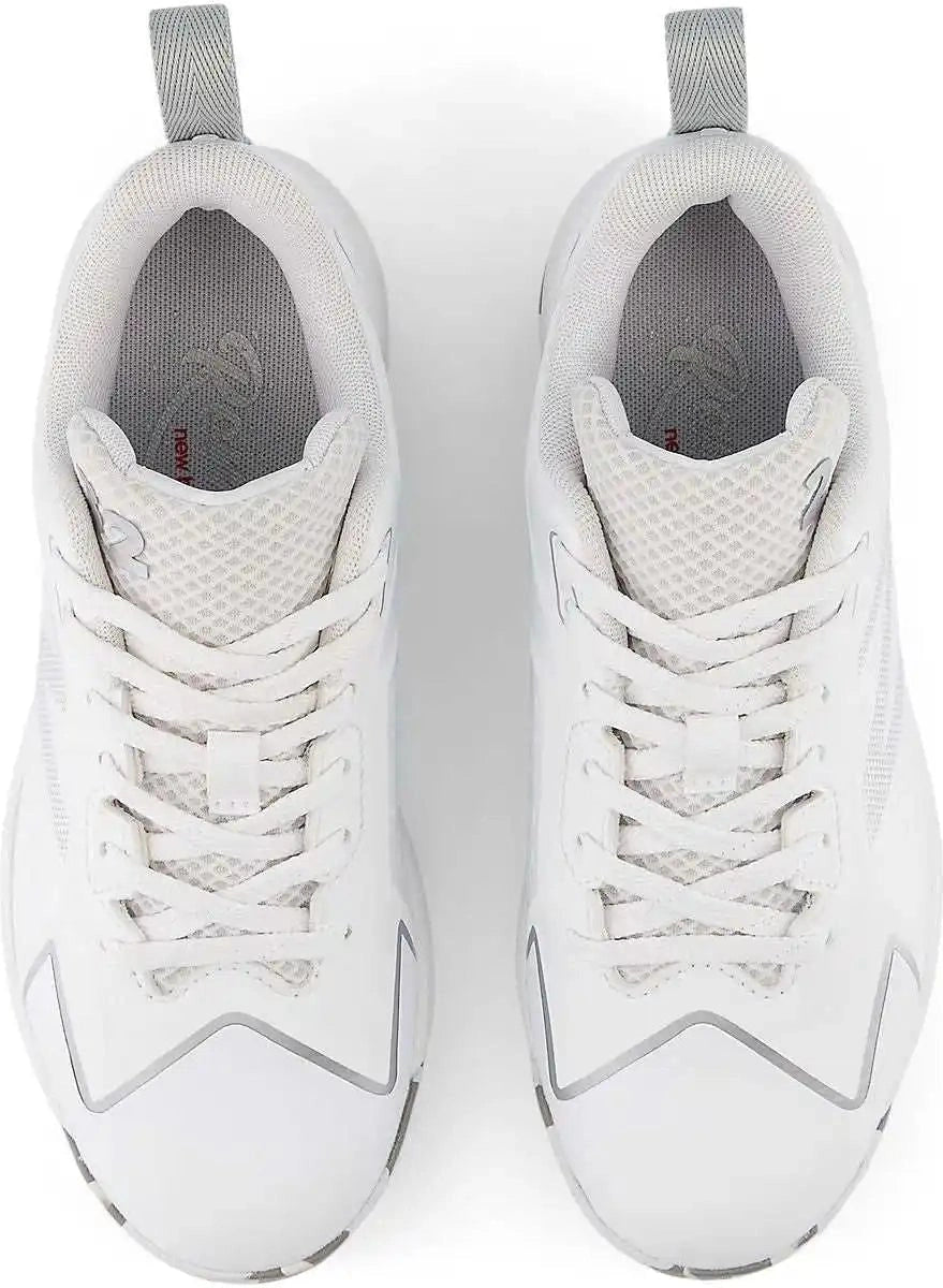 New Balance Sjrom Romero Duo Rubber Molded Girls Softball Cleats - White Silver