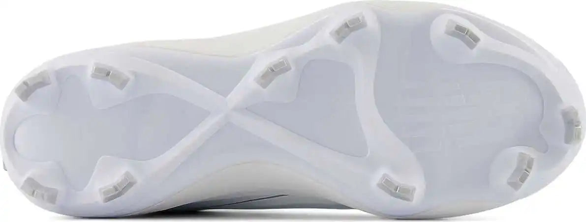 New Balance Skrom Fuelcell Romero Duo Molded Girls Softball Cleats - White Silver Metalic