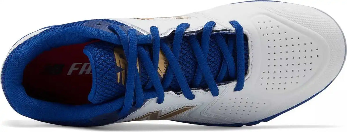 New Balance Smvelov1 Fastpitch Metal Cleat Low-cut - White Royal
