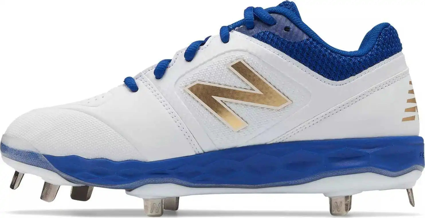 New Balance Smvelov1 Fastpitch Metal Cleat Low-cut - White Royal
