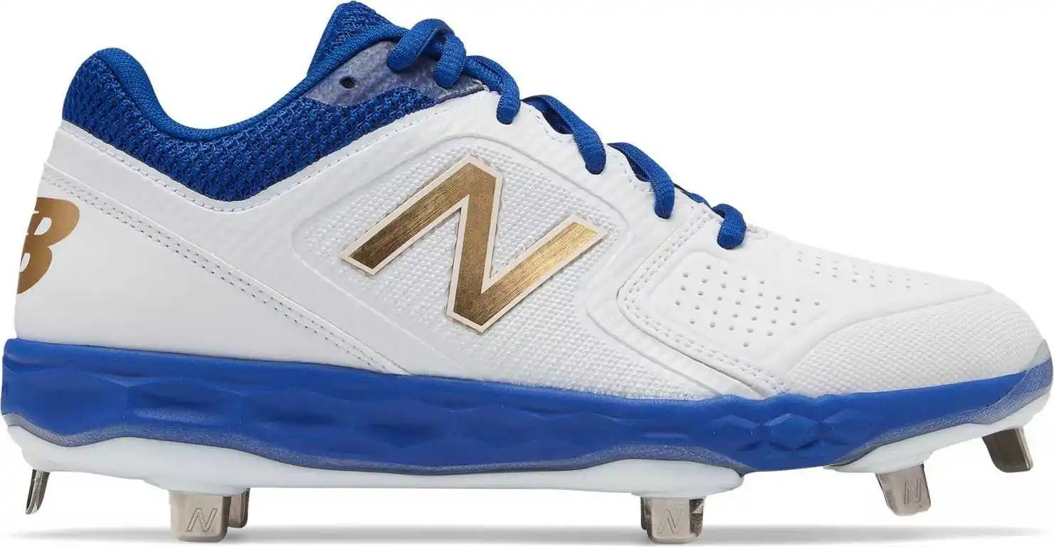 New Balance Smvelov1 Fastpitch Metal Cleat Low-cut - White Royal