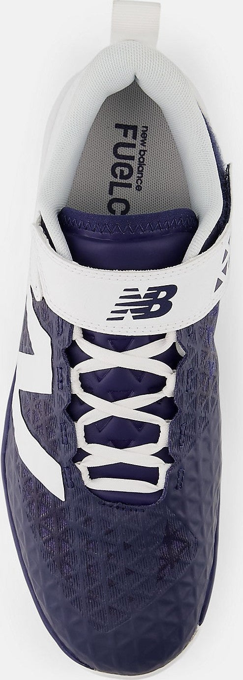 New Balance T4040v8 Men’s Fuelcell Molded Baseball Cleats - Navy White