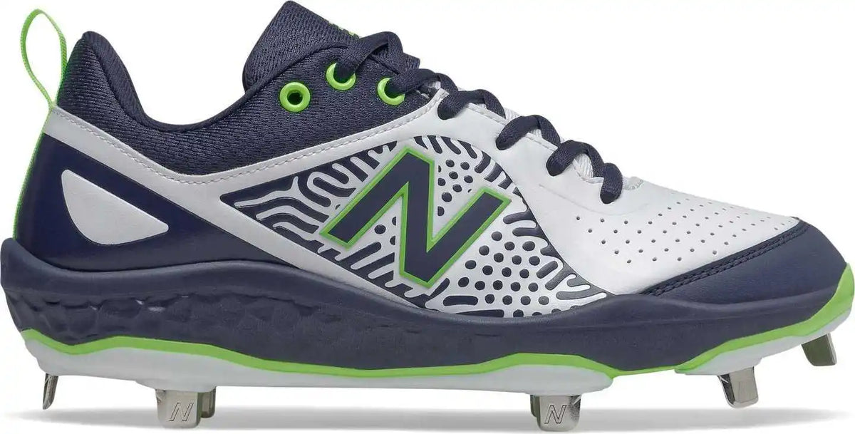 New Balance Velo2 Fresh Foam Metal Cleat Low-cut - Navy Lime